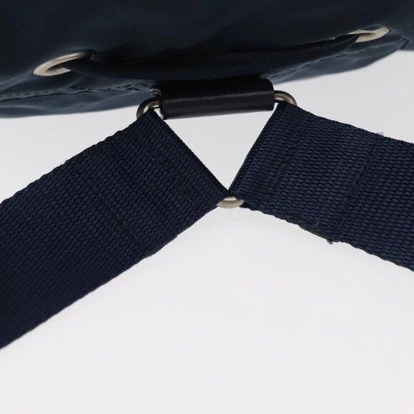 PRADA Backpack Nylon Navy Silver Auth BA6876 - Picture 7 of 16